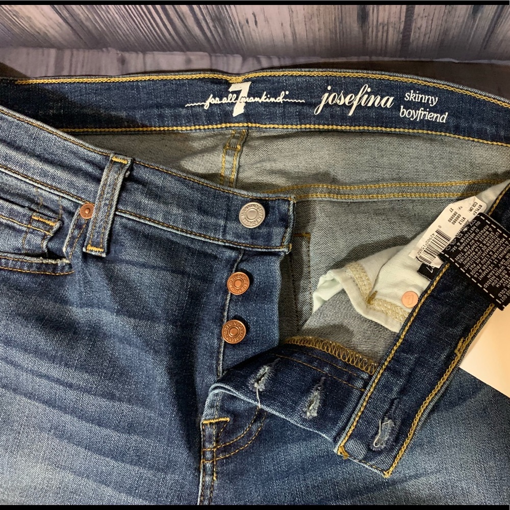7 FOR ALL MANKIND JOSEPHINA BOYFRIEND JEANS - Picture 3 of 5